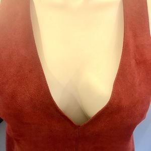 Free People suede mini dress